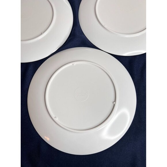 Vintage Lenox Ware Set Of 4 Yellow Daisy Pattern Melamine Plates 9-1/2" READ - Picture 7 of 16